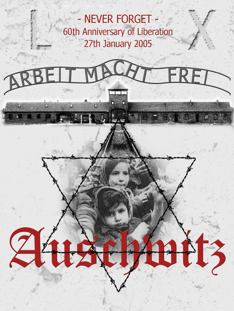Poster commemorating Auschwitz Memorial Day